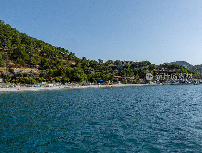 Mugla Gokova海湾Bodrum的Mazi村海岸